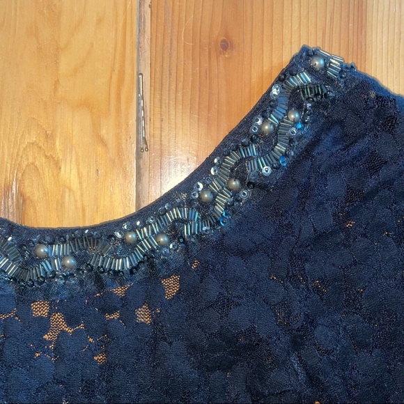 NWOT free people black lace shirt - Picture 2 of 3